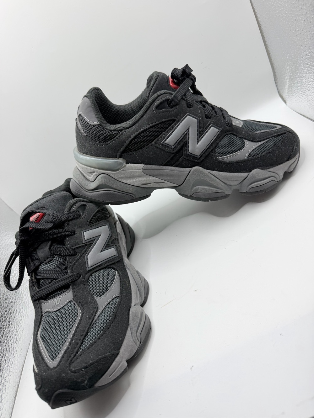 New Balance 9060 junior Black & Gray Mesh Athletic Sneakers